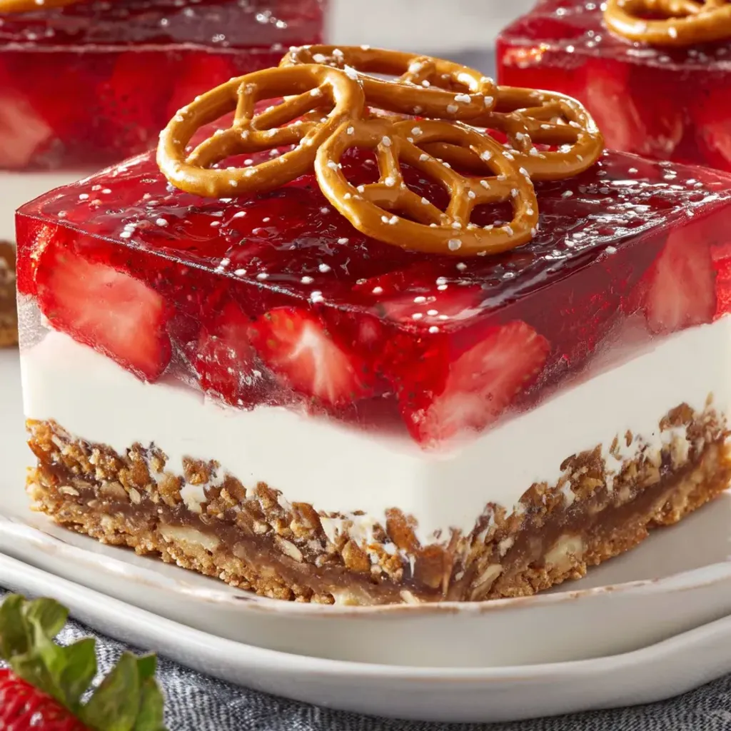 Irresistible Strawberry Pretzel Salad Recipe