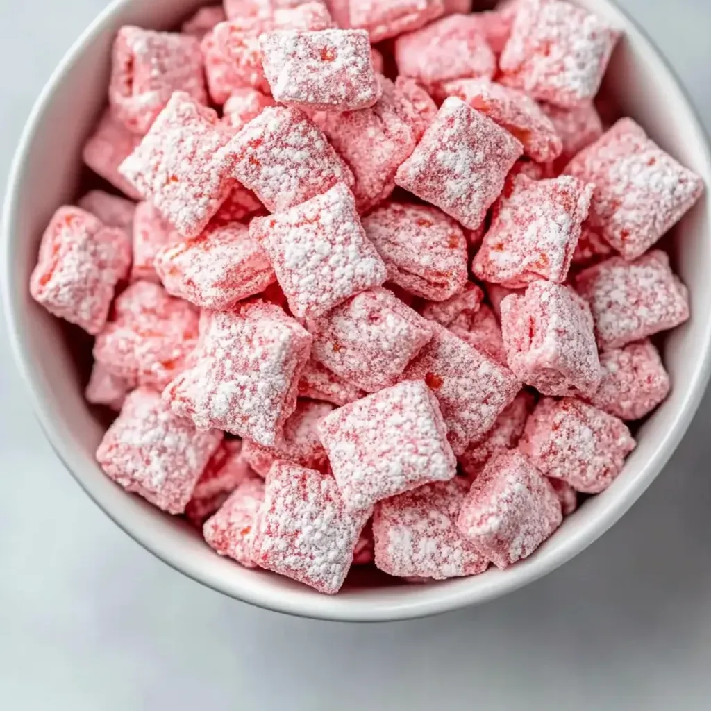 Irresistible Strawberry Shortcake Puppy Chow Recipe