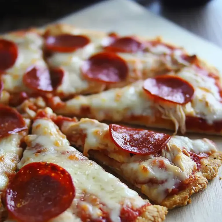 Low-Carb Chicken Crust Pizza