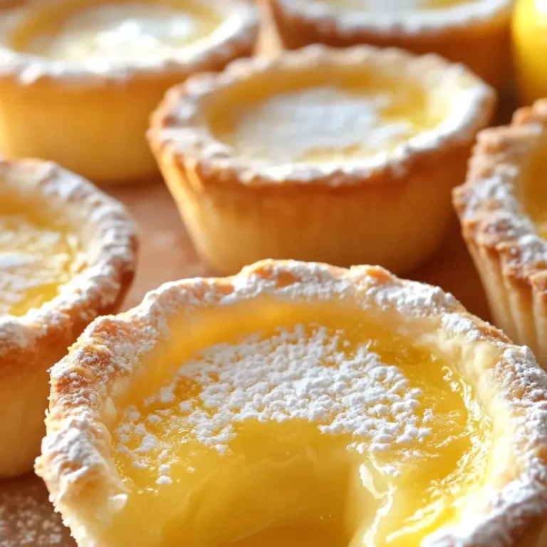 Luscious Mini Lemon Impossible Pies