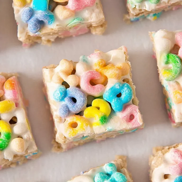 Magical Lucky Charms Rice Krispie Bars