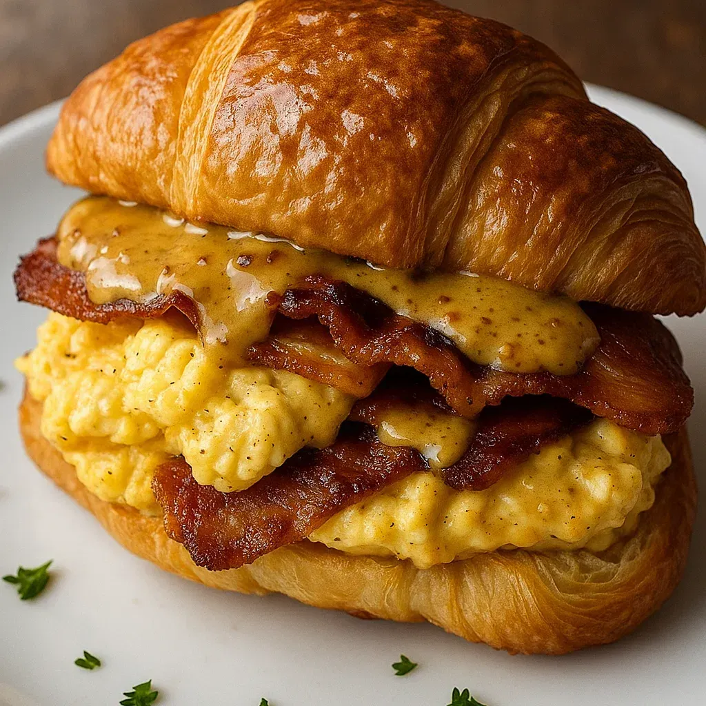 Maple Mustard Breakfast Croissant: Irresistible Recipe