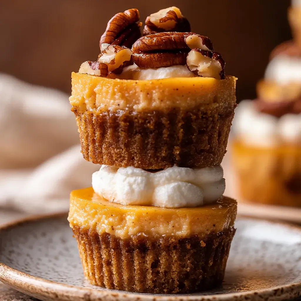 Mini Pumpkin Pecan Cheesecakes: Irresistible Fall Dessert