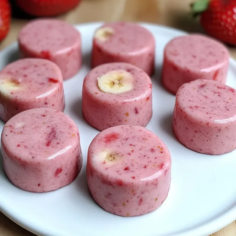 Nutrient-Packed Strawberry Banana Dog Smoothie Bites