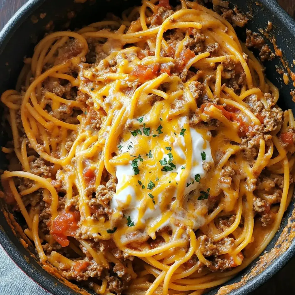 One Pot Taco Spaghetti: Quick and Delicious Recipe