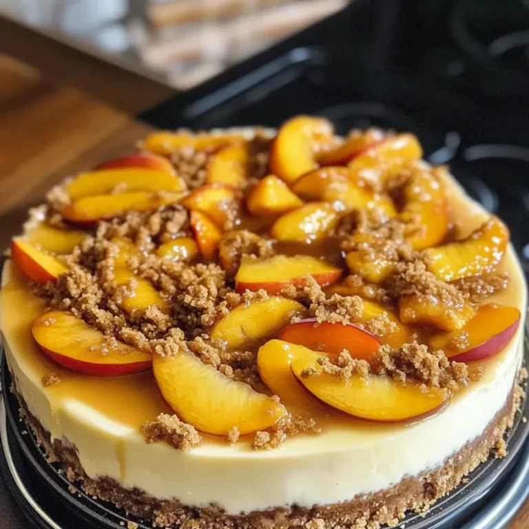 Peach Cobbler Cheesecake: Delicious Recipe for a Sweet Treat