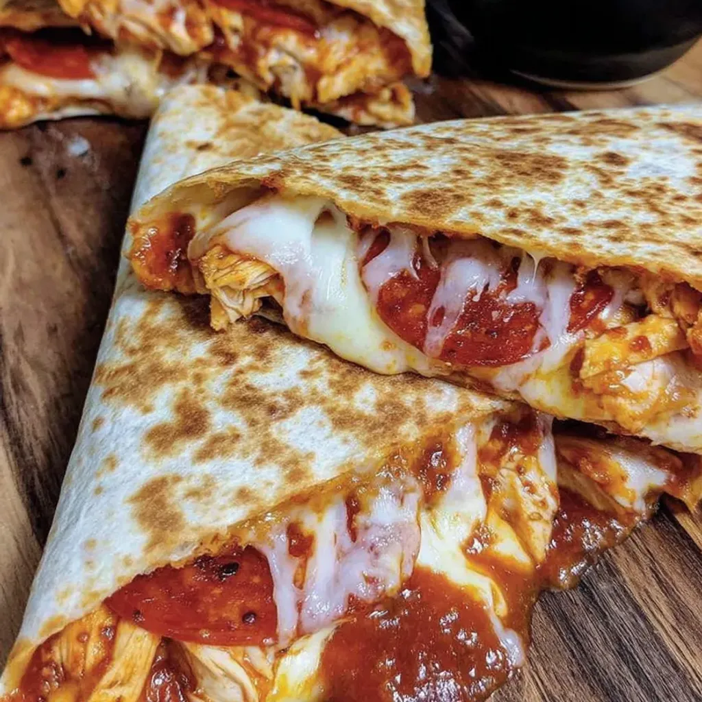 Protein-Packed Chicken Pepperoni Pizza Melts