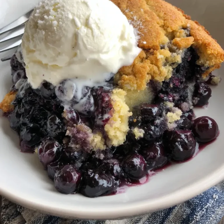 Quick & Easy Blueberry Cobbler Recipe