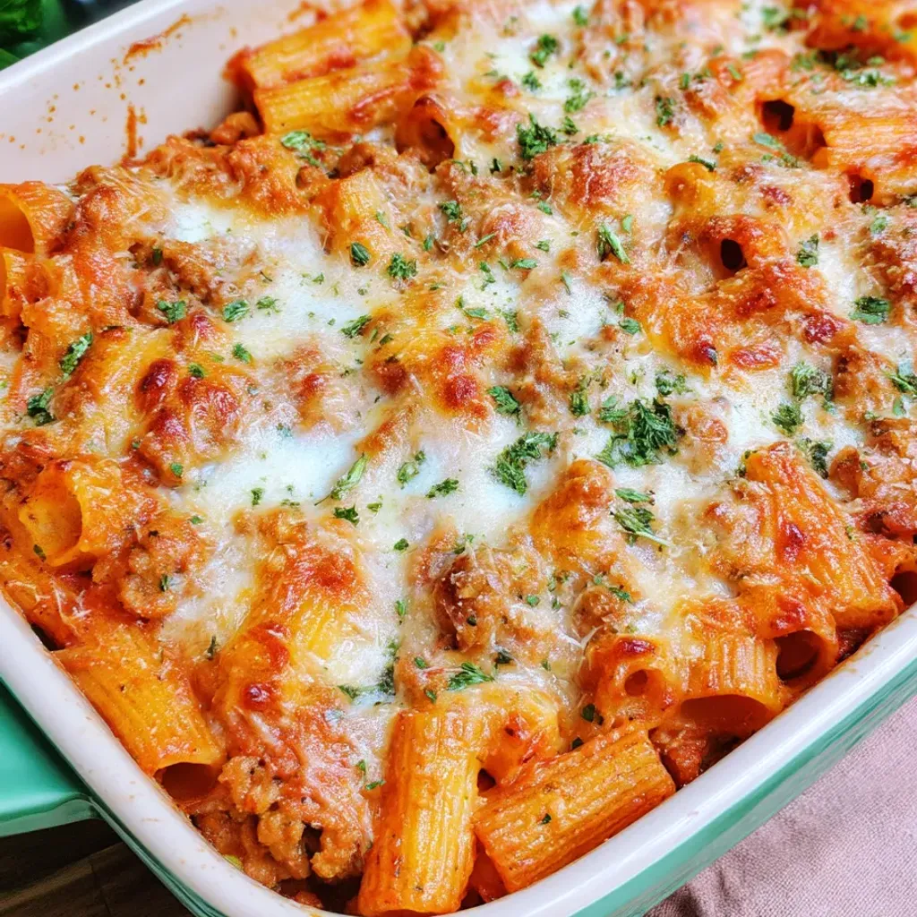 Sausage Rigatoni Bake Recipe