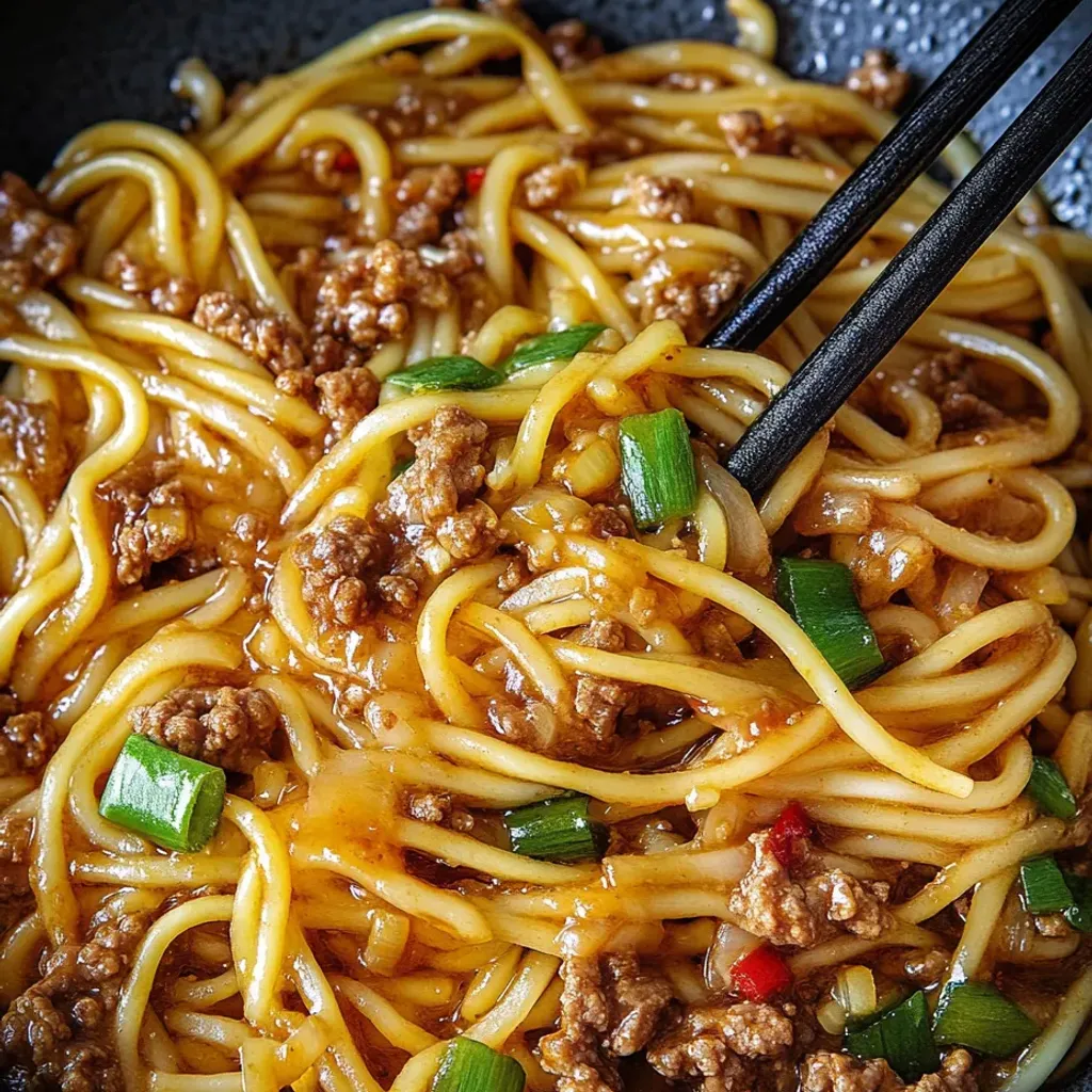Savory Asian Beef Noodle Stir-Fry