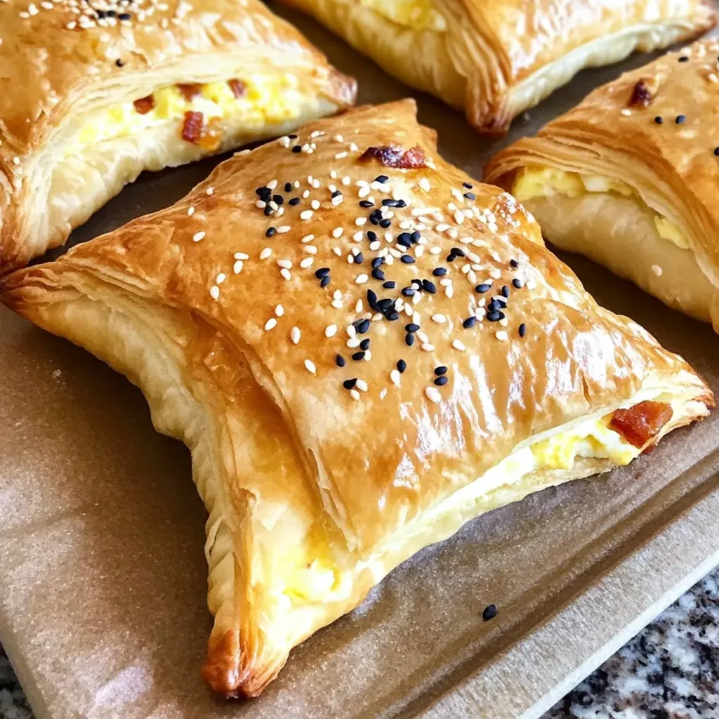 Savory Bacon Egg Breakfast Pockets