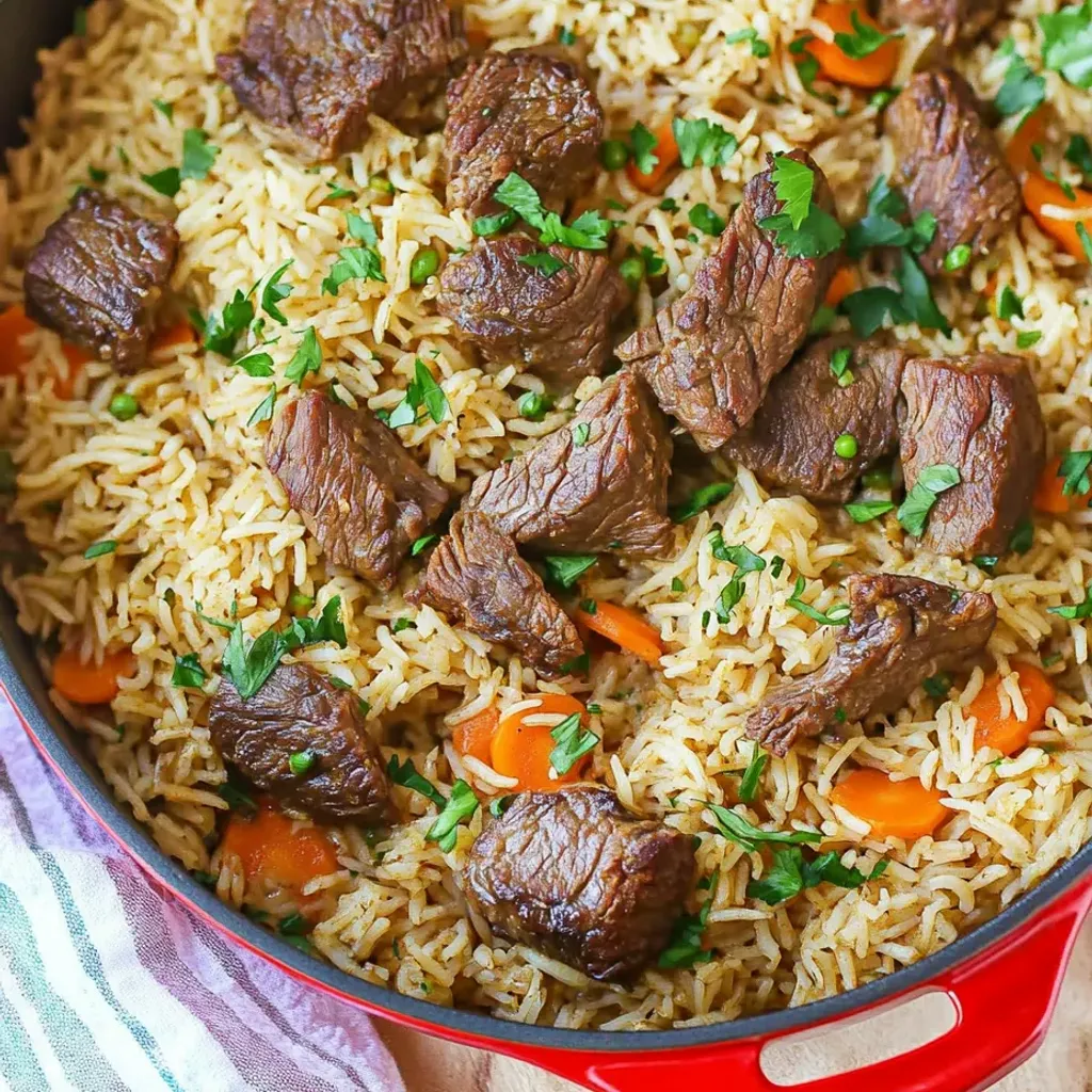 Savory Beef Rice Plov Recipe