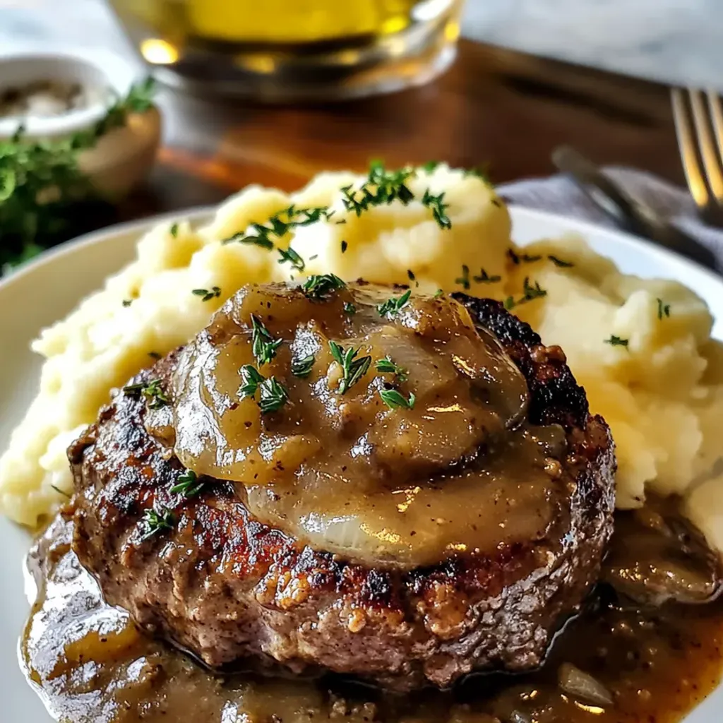 Savory Salisbury Steak with Mushroom Gravy Recipe