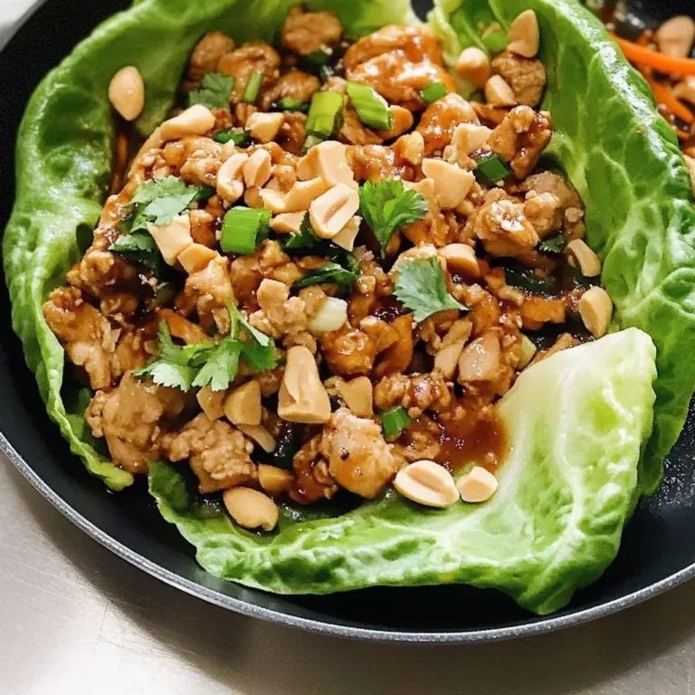 Savory Thai Chicken Lettuce Wraps for a Flavorful Meal