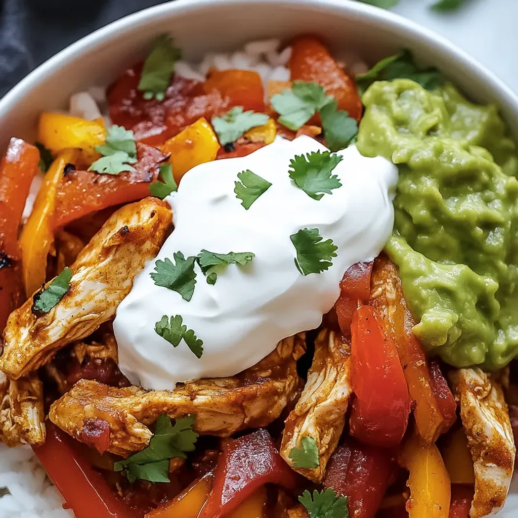 Sizzling Chicken Fajita Bowl Recipe
