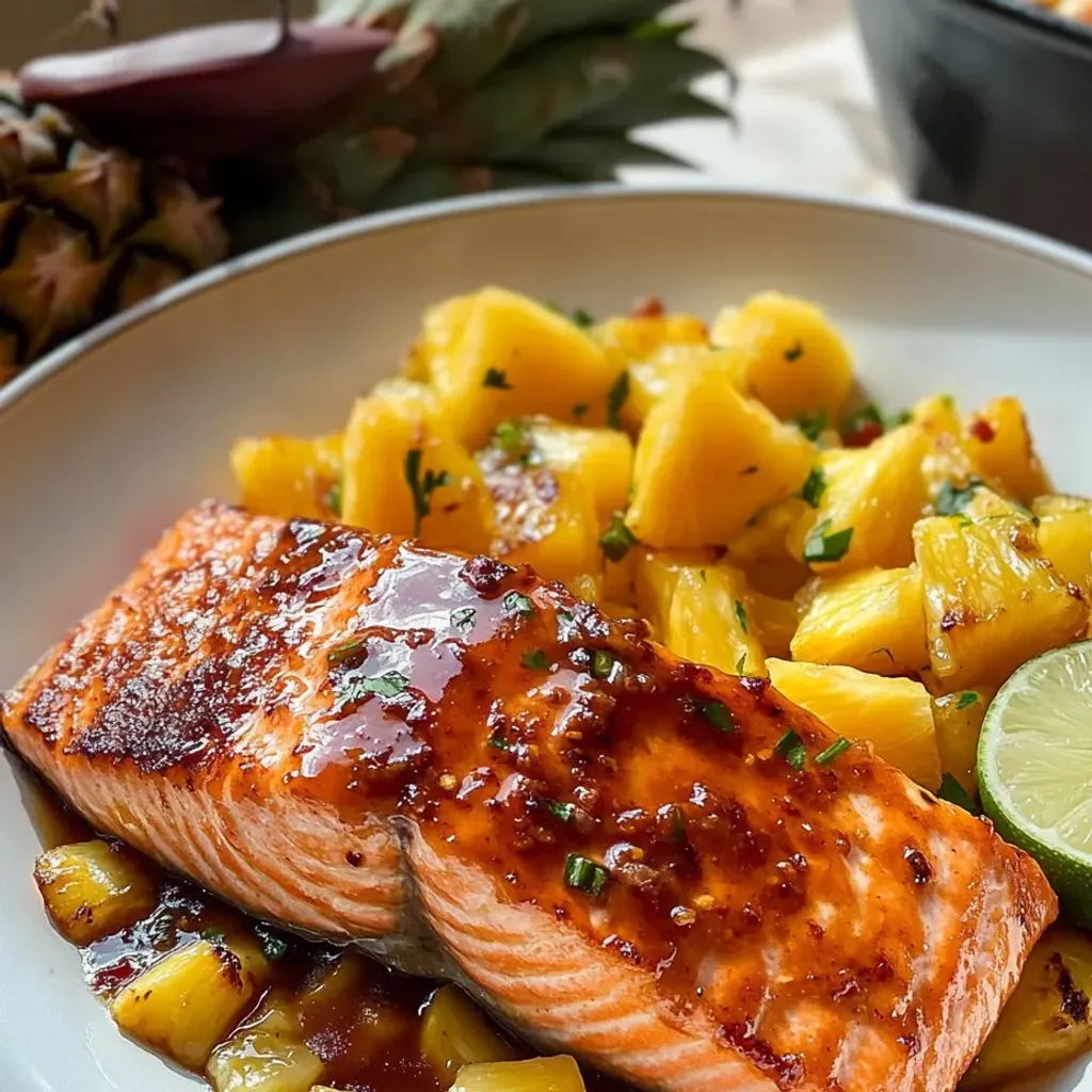 Smoky Pineapple Chipotle Salmon Recipe