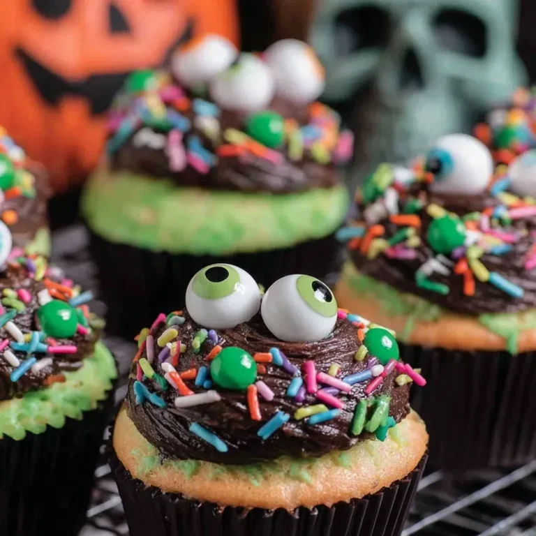 Spooky Eyeball Chocolate Cupcakes for Halloween