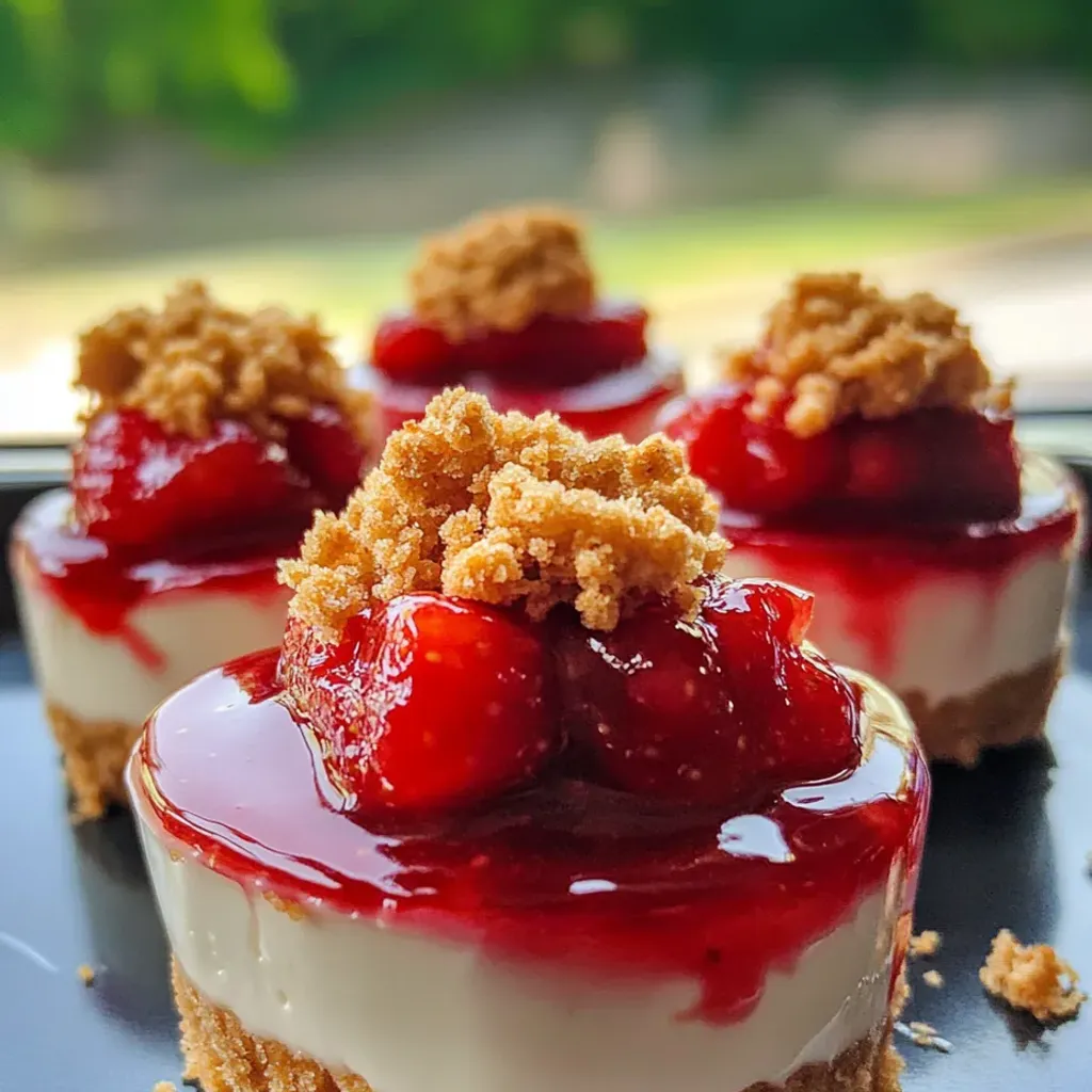 Strawberry Crunch Cheesecake Bites