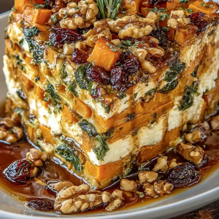 Sweet Potato Butternut Squash Carrot Lasagna with Feta Recipe