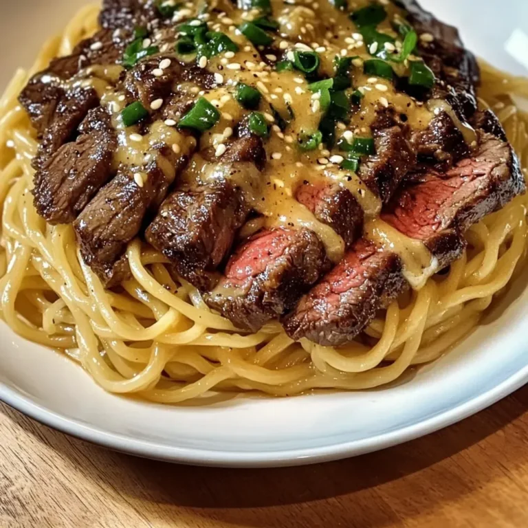 Tender Garlic Butter Steak with Lightning Noodles
