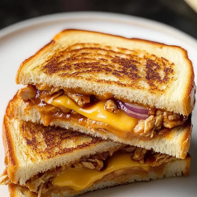 Ultimate BBQ Chicken Grilled Cheese Sandwich