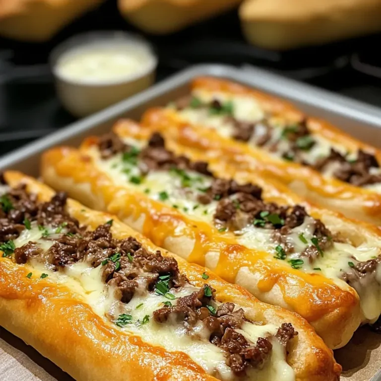 Ultimate Philly Cheesesteak Cheesy Breadsticks