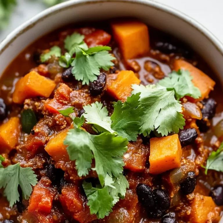 Vegan Sweet Potato Black Bean Chili