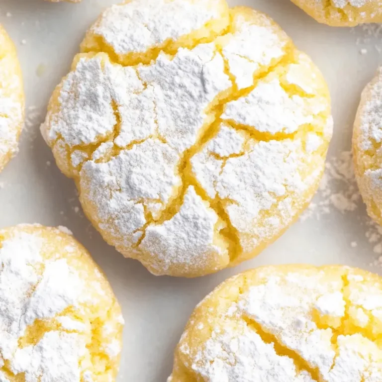 Zesty Lemon Crinkle Cookies Recipe