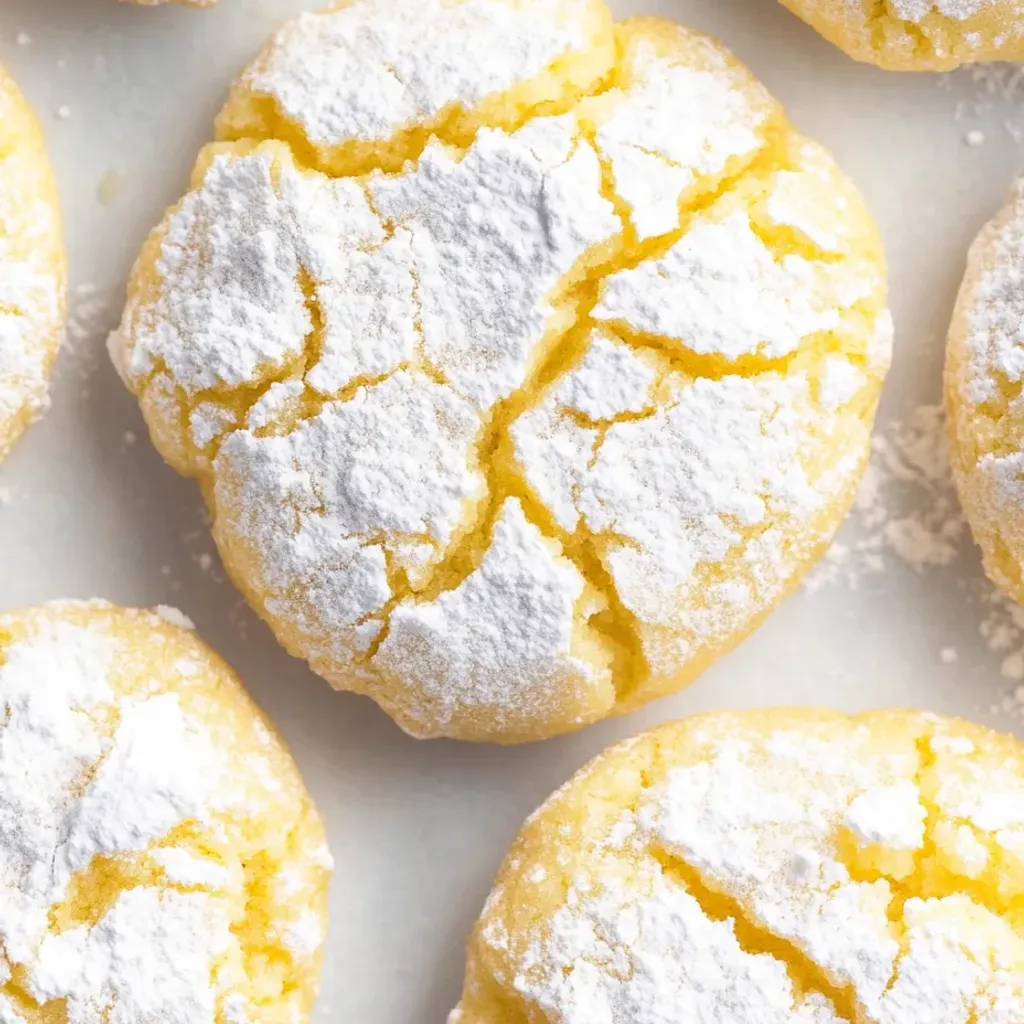 Zesty Lemon Crinkle Cookies Recipe