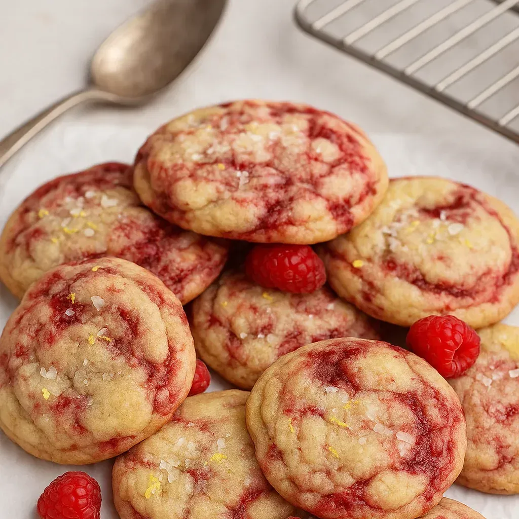 Zesty Lemon Raspberry Cookie Delight